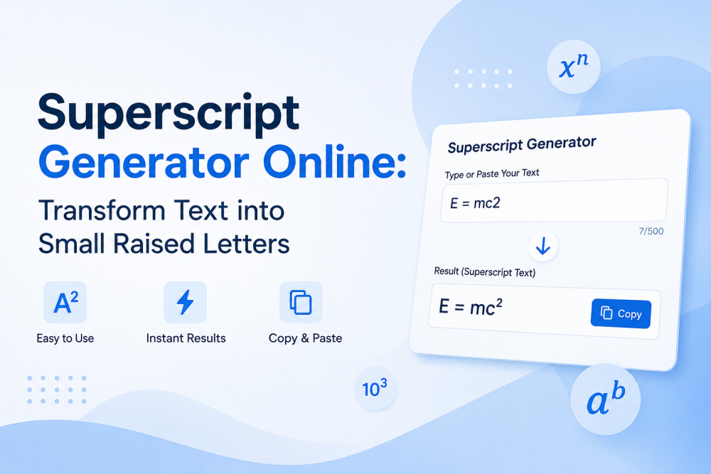 superscript generator online tool