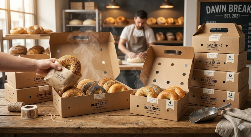 custom bagel packaging
