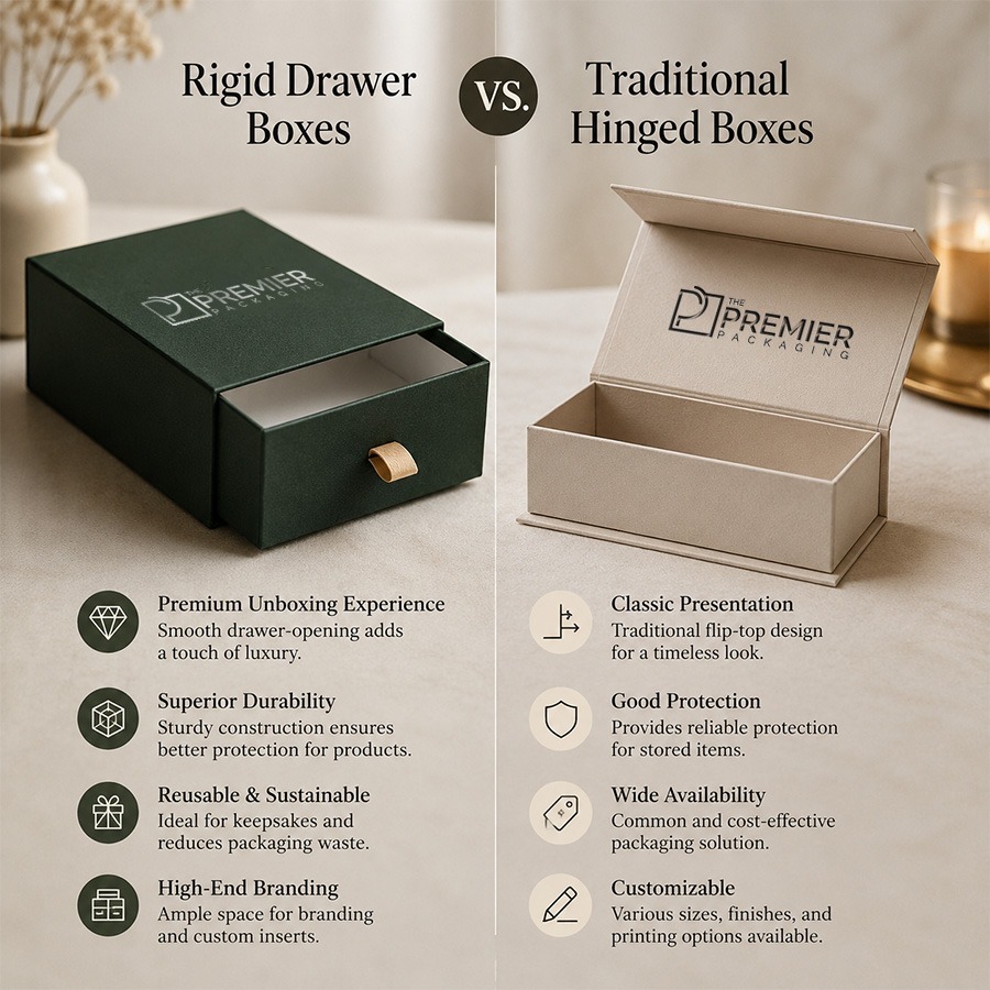 rigid drawer boxes