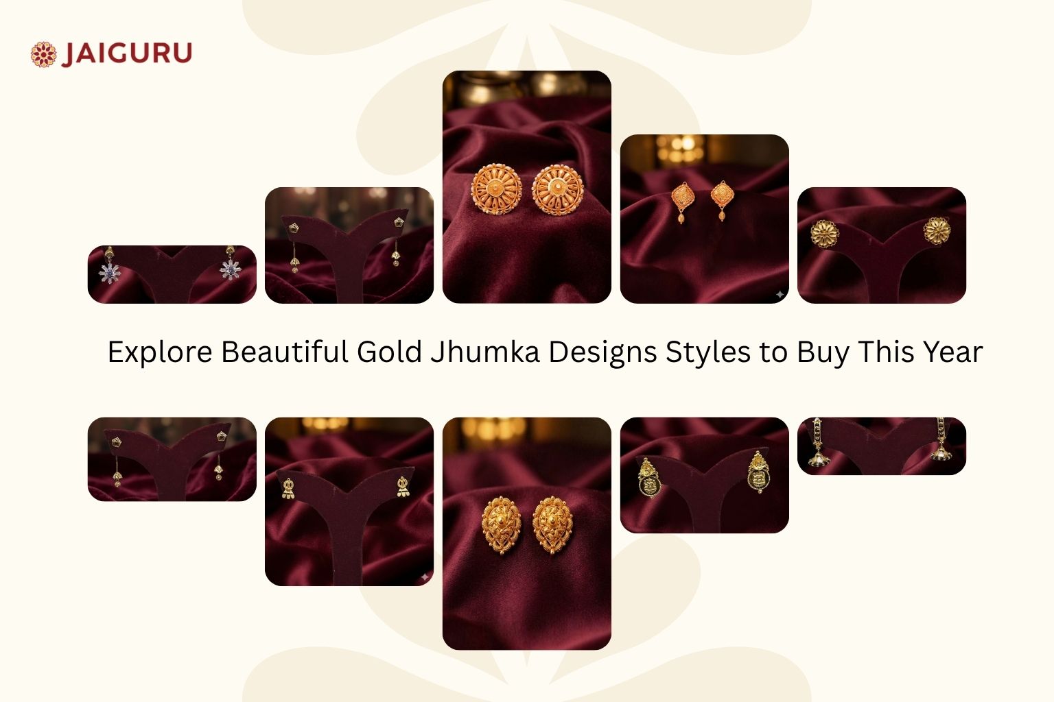 gold jhumka designs