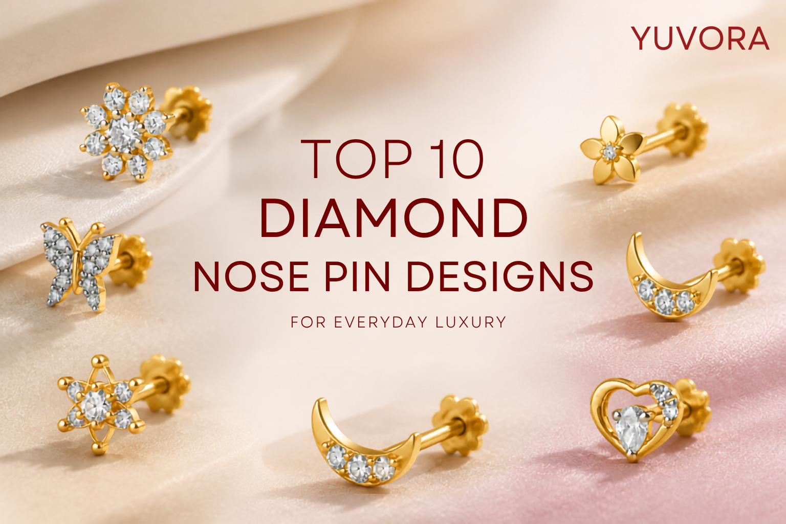 gold nose pin