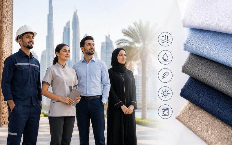 fabrics for company uniforms in uae