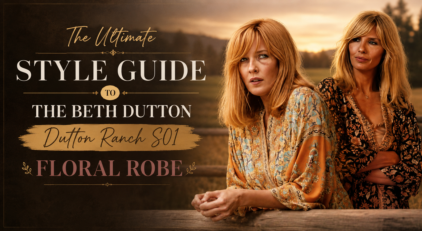 beth dutton floral robe