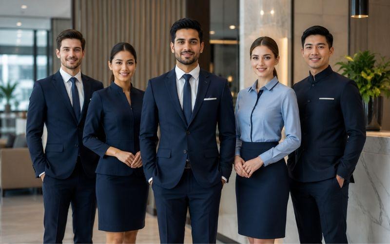 business uniforms features