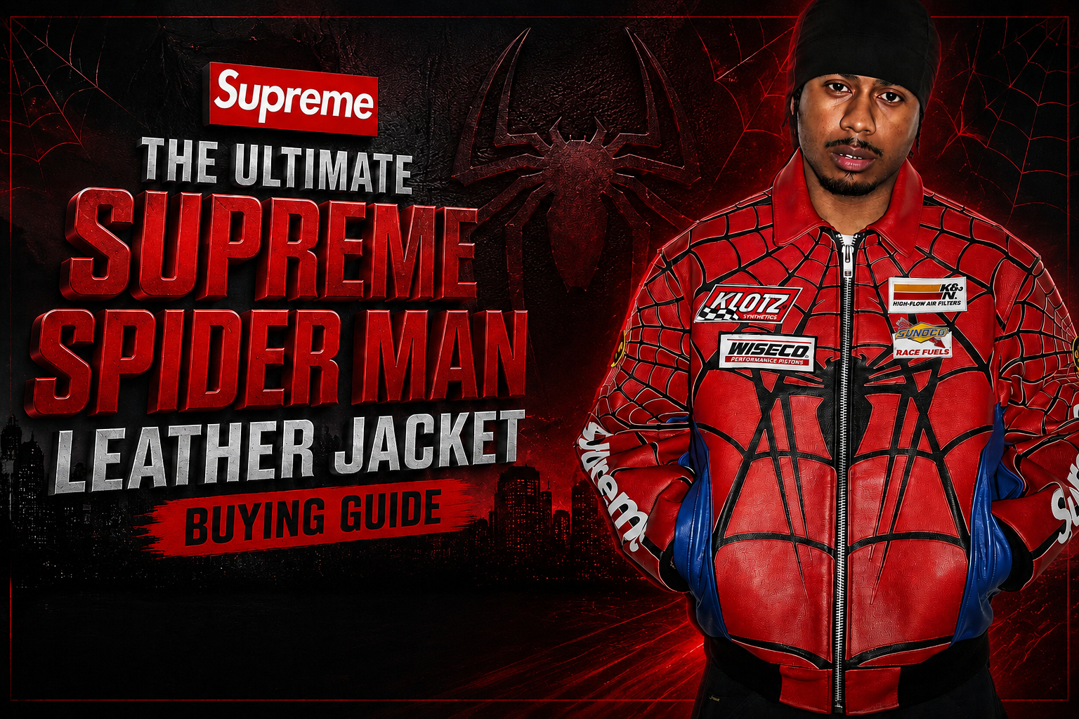 spider man leather jacket