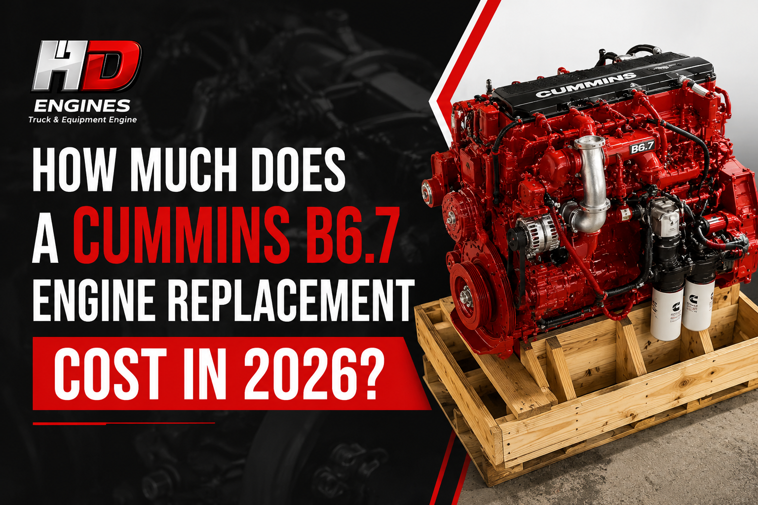 cummins b6.7 engine replacement cost