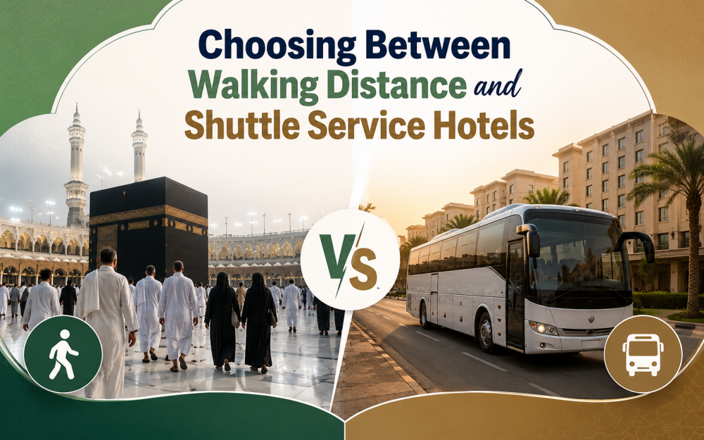 walking distance vs shuttle service