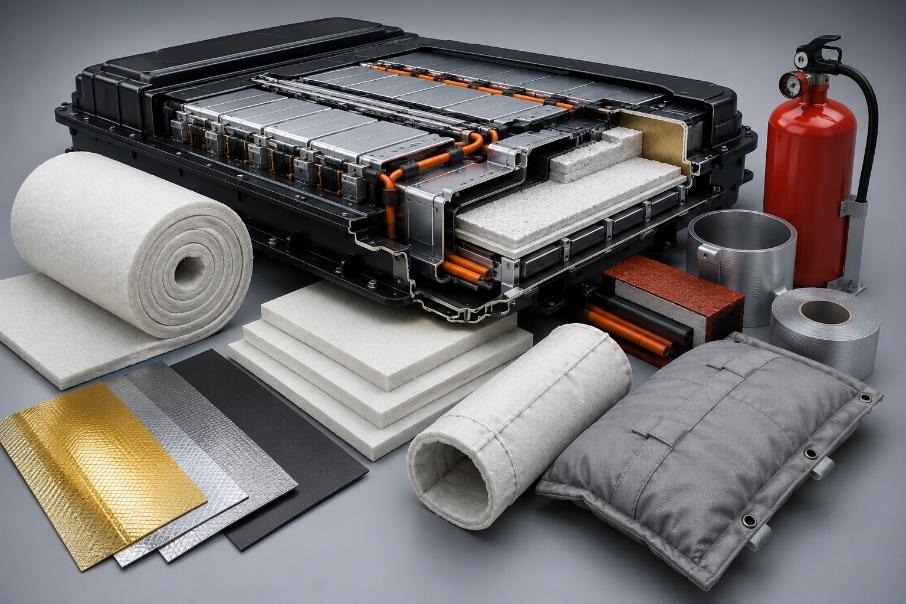 ev battery fire protection materials
