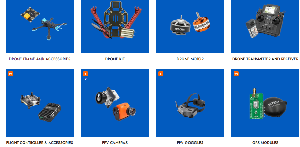 ssembling drone parts india