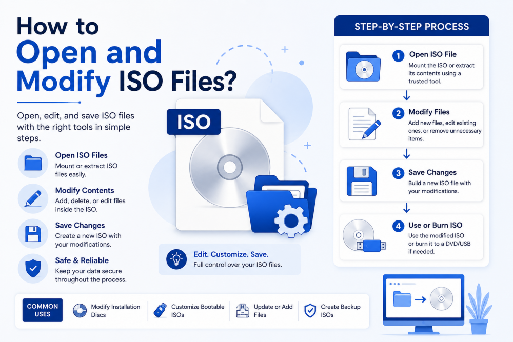 open and modify iso