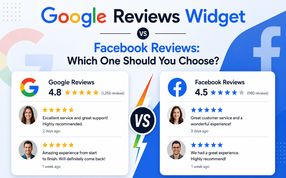 Google Reviews Widget vs Facebook Reviews