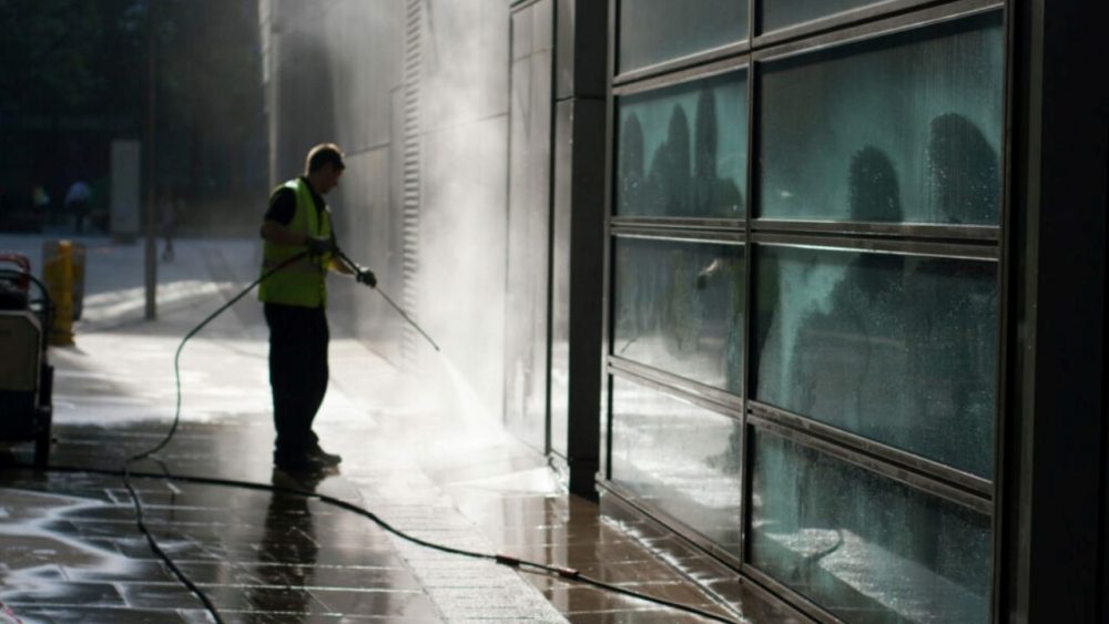 Storefront Pressure Washing